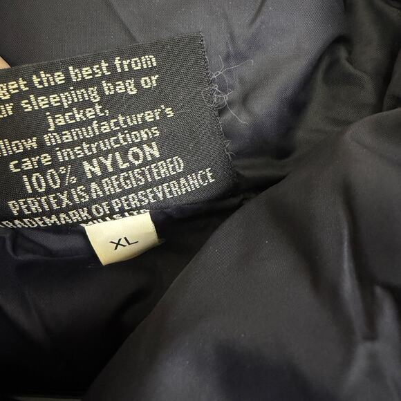 Cape Storm Pertex Down Puffer Jacket Mens XL Black Pullover Zip Snap Anorak Ski - Picture 12 of 12